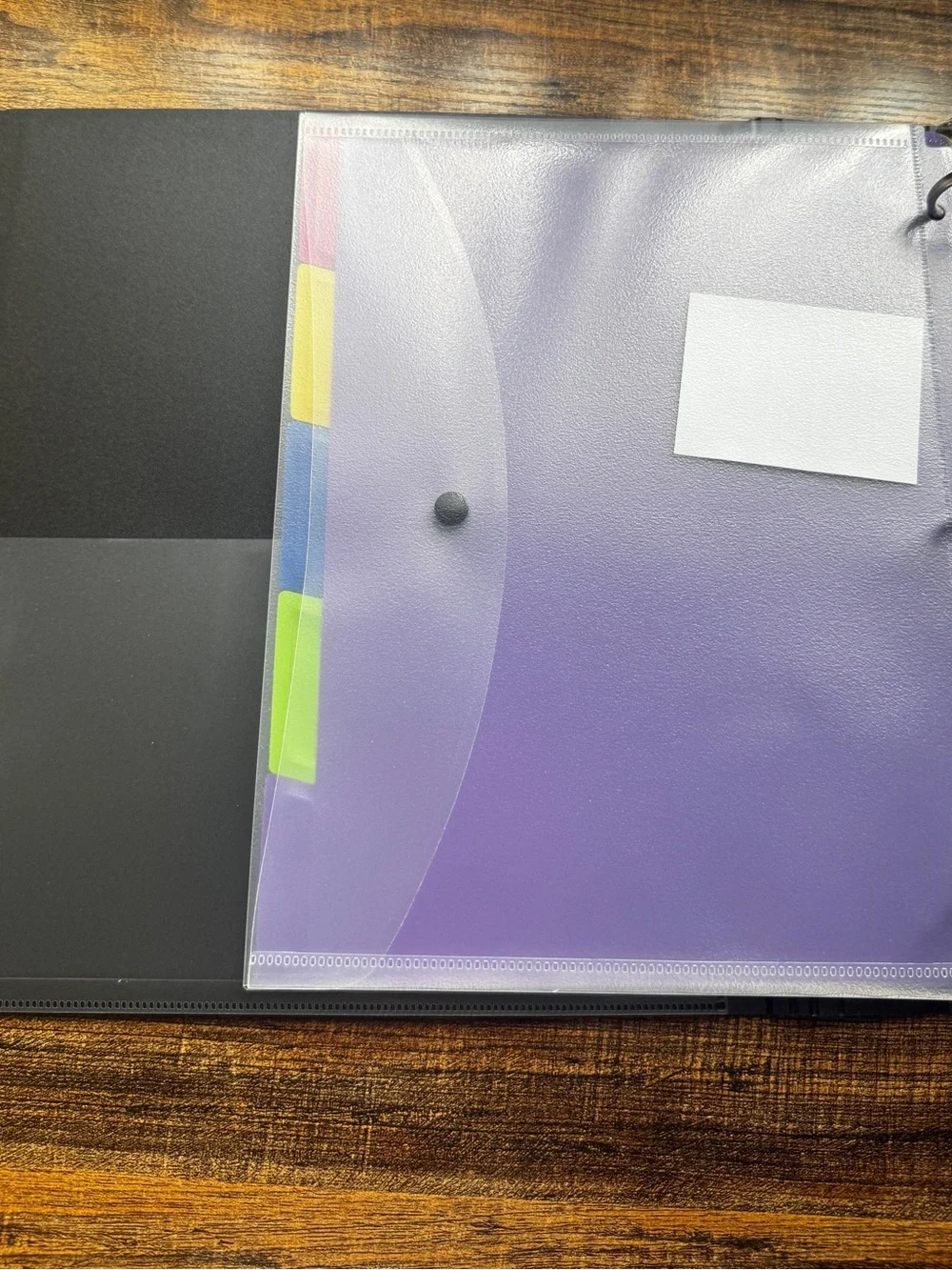 Black 3-Ring Binder Bundle with Index Dividers